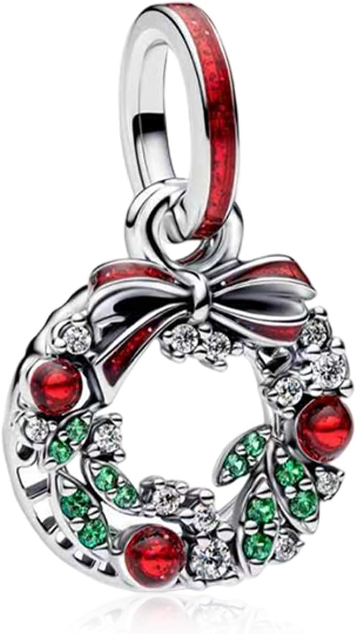 YUMINN 925 Sterling Silver Charms for Bracelets Gold Love and Heart Charms Cherry Blossom Dangle Beads Jewelry for Women - Image 1